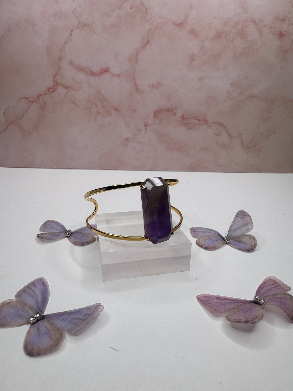 Purple amethyst bracelet