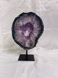 Purple amethyst Ring on stand