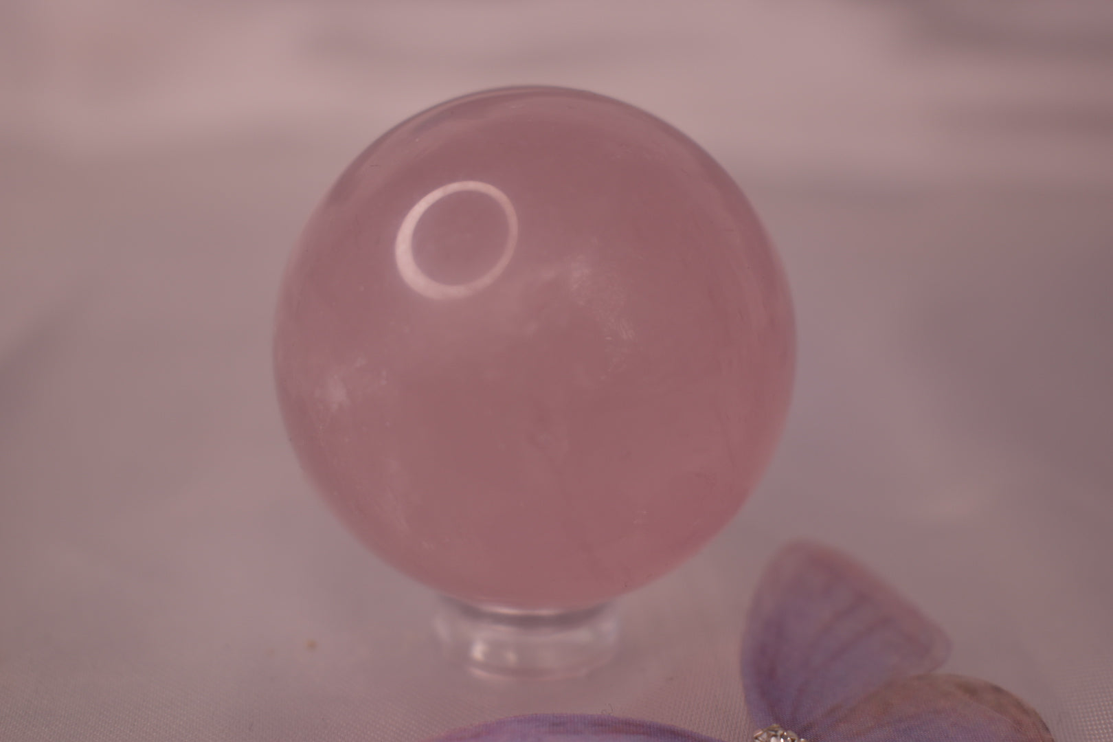 Rose quartz sphere