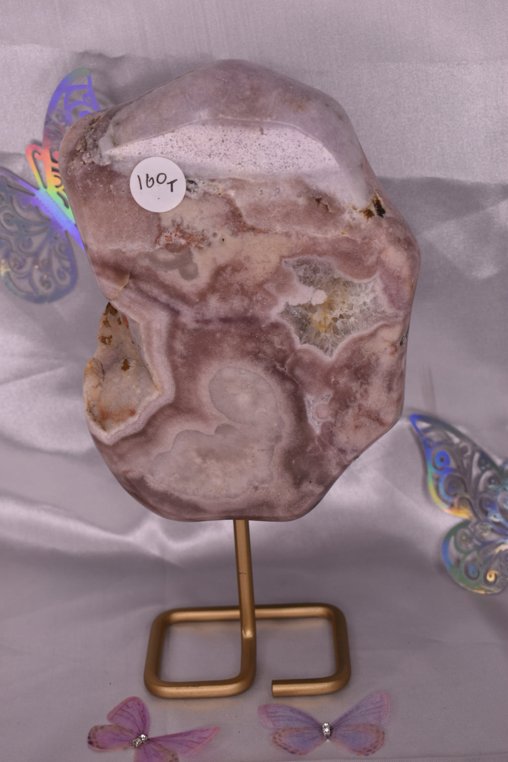Pink amethyst slab