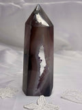 Druzy agate tower