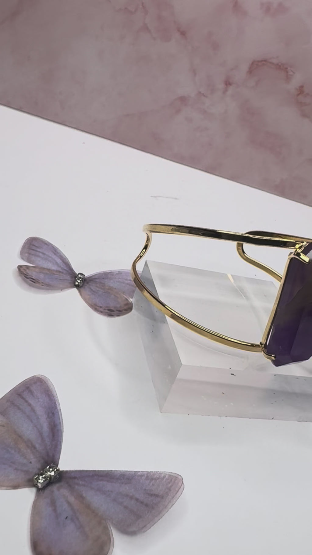 Purple amethyst bracelet