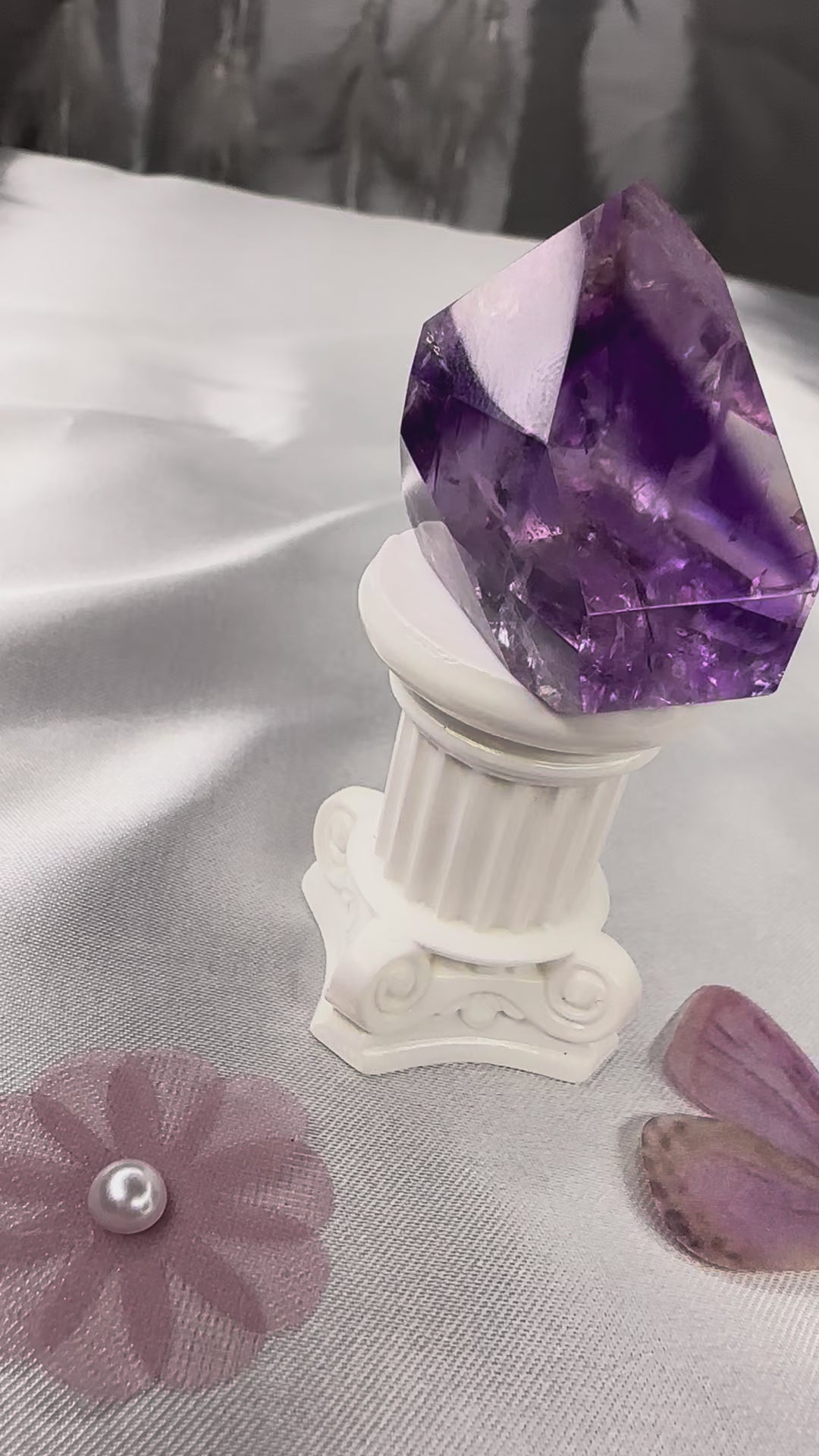 Phantom amethyst point